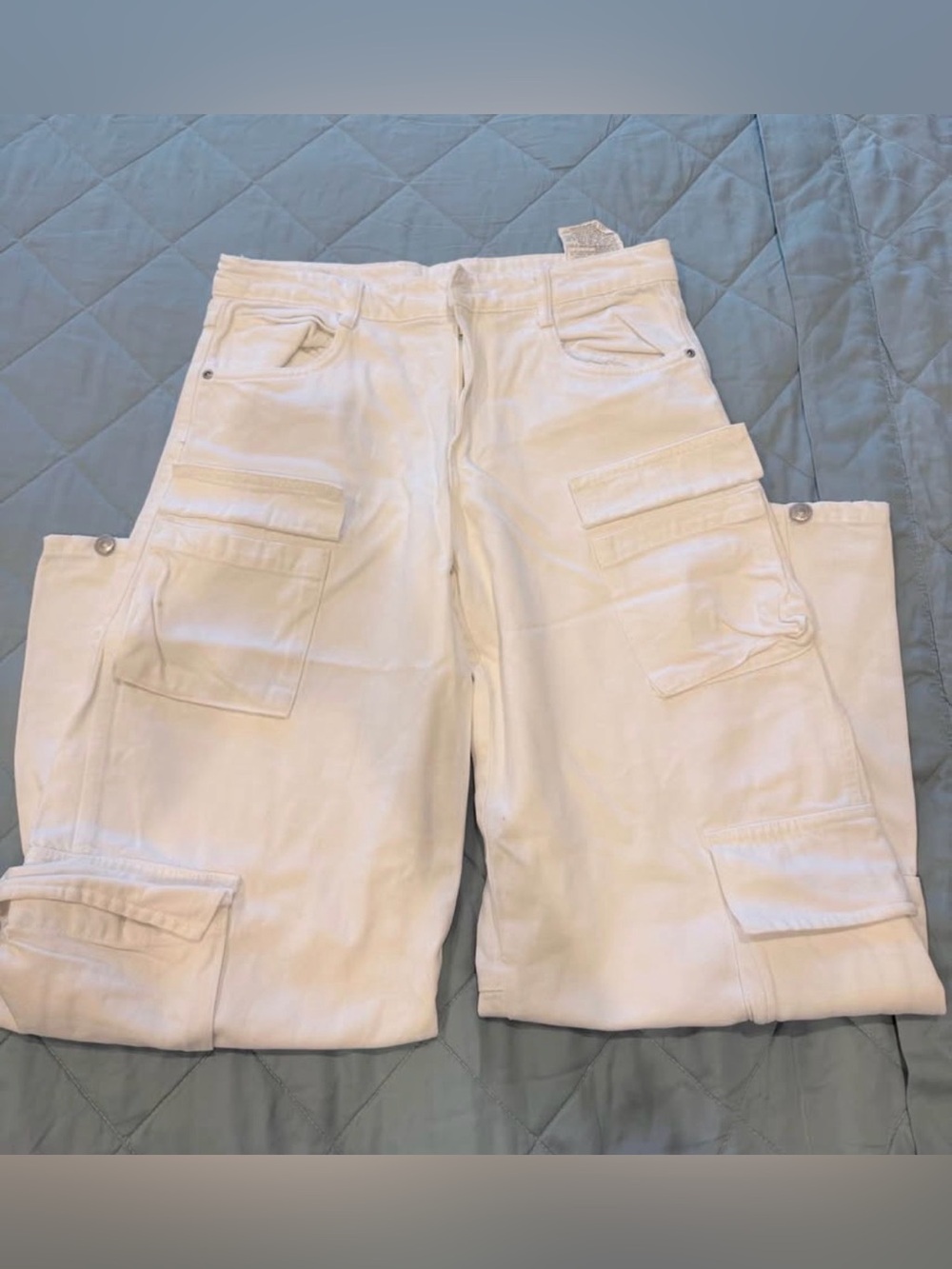Zara White Women's Straight-Leg Jeans